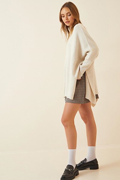 onno style women Plain Knitted Standard Poncho