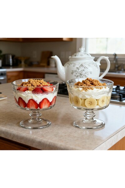 Madame Coco Perline 4-Piece Ice Cream Bowl Set - 235 ml