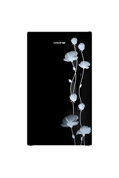 Krome Glass Door Refrigerator | 141L Gross / 90L Net Capacity | Direct Cool | Floral Design