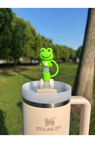 FESECRAFT Thermos Compatible Frog Accessory/Animal Figured Straw Protector/Straw Case/Straw Stopper