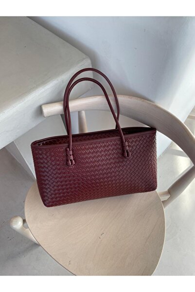 Senza Vedere Pita Baguette Bag with Knitted Detail