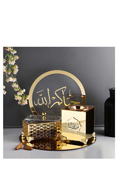 Story of candle مبخرة مع صندوق بخور واستاند مع صينية تحملها ,بعبارة "نورتونا"...