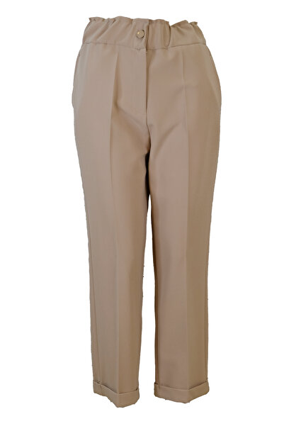 Eskişehir Mağazacılık 5514 Synthesis Pants with Elastic Waist Thin Double Legs