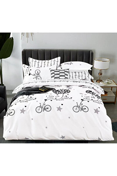 Sky Home Double bed bedding, reversible design, 6-piece thick Finet (code WFN...