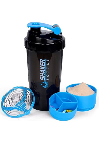 Blend 500ml protein shaker bottle, 16oz leak-proof and non-slip protein shaker for athletes and gyms