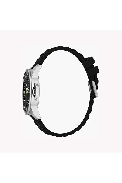 Esprit Men's Black Rubber Watch, Black Dial | Es1g096m0065