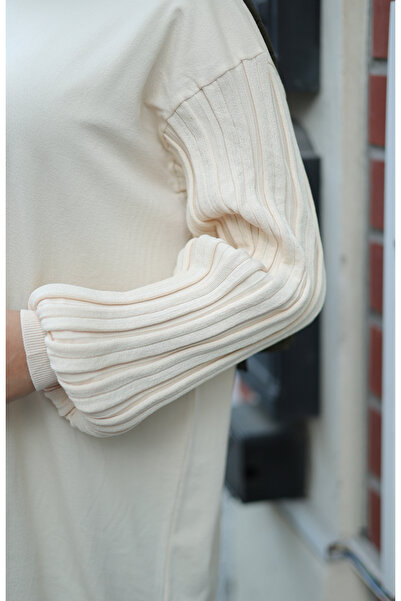 NEW DAĞ Balloon Sleeve Glitter Oversized Tunic