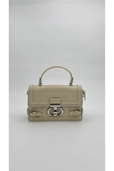 Levidor PAYİNİ Açık Sarı Çift Kilit Detaylı El Çantası