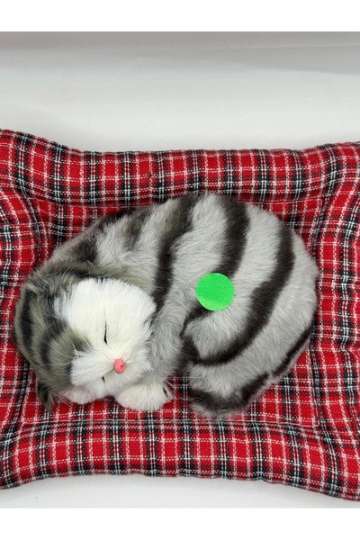 Market GERÇEK GÖRÜNÜMLÜ UYUYAN KEDİ NEFES ALAN KEDİ OYUNCAĞI