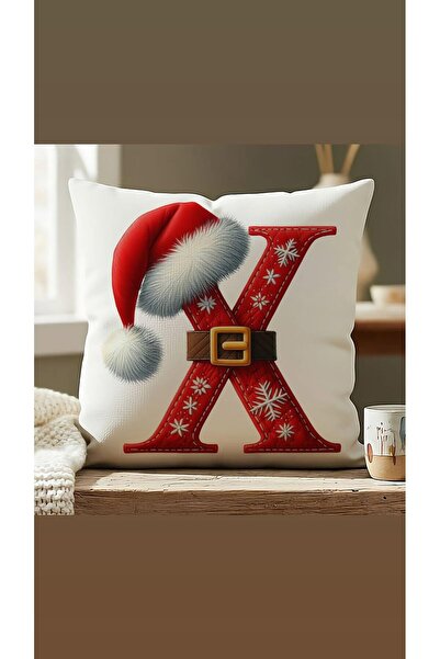 KIRLENTİM Beretă roșie de Anul Nou cu centură, cu litere în formă de X, cu um...