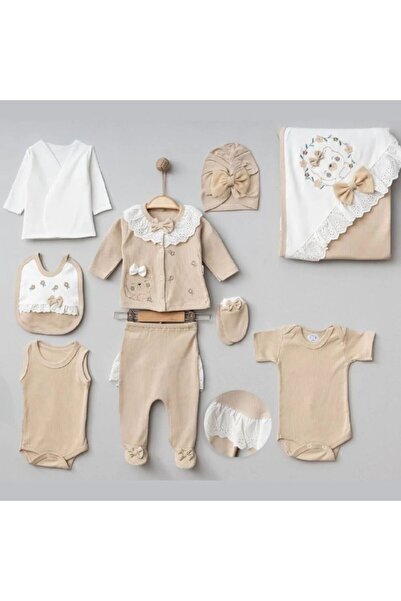 mia mia 10 Piece Newborn Lace Collar Baby Girl Boxed Hospital Release Set Baby Birth Gift