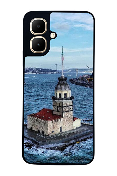 Aksel Kılıf متوافق مع Infinix Smart 10 مطبوع ، أسود غير لامع، سيليكون ناعم، و...