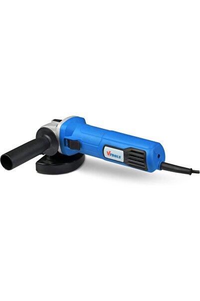 VTOOLS VT1108 115mm Angle Grinder - 600W, Side Handle, Slide Switch (Blue)
