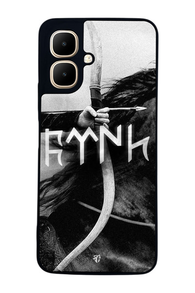 Aksel Kılıf متوافق مع Infinix Smart 10 مطبوع ، أسود غير لامع، سيليكون ناعم، و...