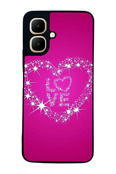 Aksel Kılıf متوافق مع Infinix Smart 10 مطبوع ، أسود غير لامع، سيليكون ناعم، و...