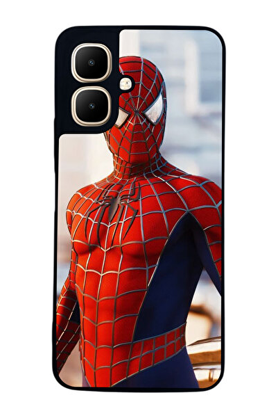 Aksel Kılıf متوافق مع Infinix Smart 10 مطبوع ، أسود غير لامع، سيليكون ناعم، و...