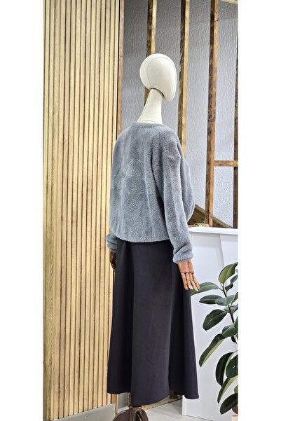 NANTİREA Soft Cardigan with Heart Buttons