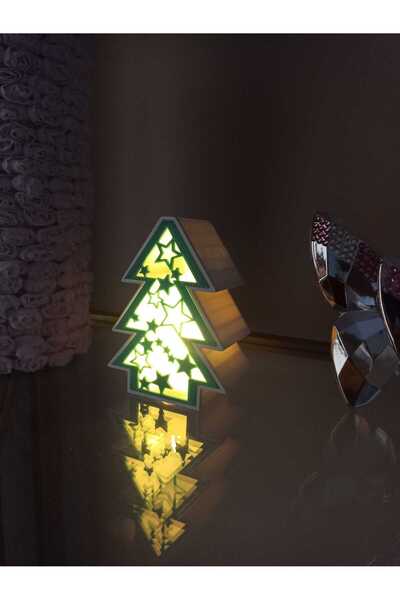 smilechild شجرة عيد الميلاد مع شموع LED للزينة، 10 سم، تتضمن شمعة LED