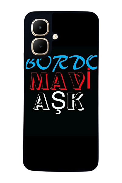 Aksel Kılıf متوافق مع Infinix Smart 10 مطبوع ، أسود غير لامع، سيليكون ناعم، و...