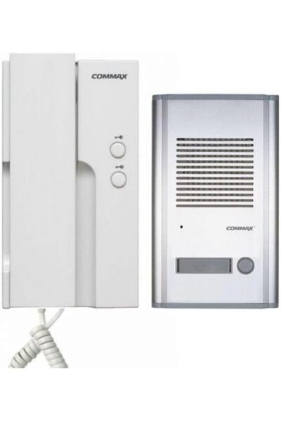 commax جهاز اتصال داخلي صوتي أحادي الباب - جرس باب من الألومنيوم + سماعة محمو...