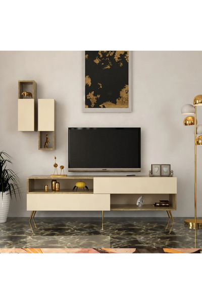 Stylish Home Wooden TV stand in classic beige - TV02