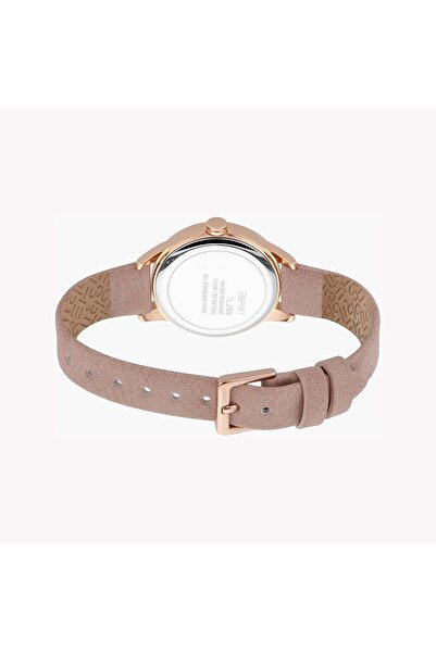 Esprit Women's Rose Faux Leather Watch, Silver Dial | Es1l123m0123