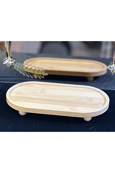 LOKMAN ZÜCCACİYE Bamboo Top Standed Presentation Plate 23 cm