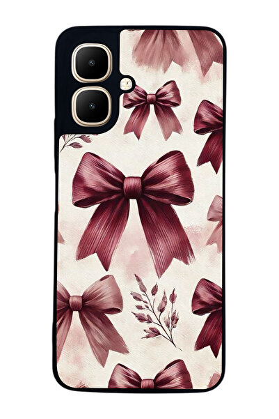 Aksel Kılıf متوافق مع Infinix Smart 10 مطبوع ، أسود غير لامع، سيليكون ناعم، و...