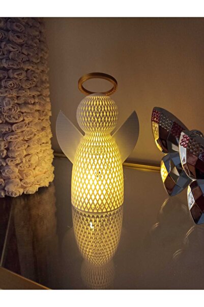 smilechild Yılbaşı Süsü Led Mumlu Melek Dekorasyon 1 ADET LED MUM DAHİLDİR 15 CM