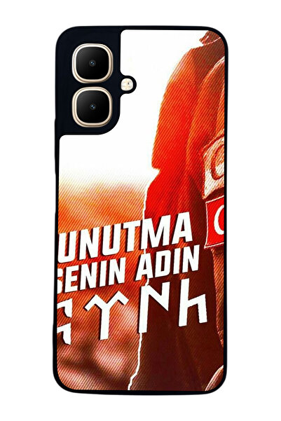 Aksel Kılıf متوافق مع Infinix Smart 10 مطبوع ، أسود غير لامع، سيليكون ناعم، و...