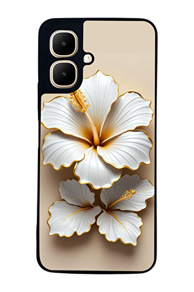 Aksel Kılıf متوافق مع Infinix Smart 10 مطبوع ، أسود غير لامع، سيليكون ناعم، و...