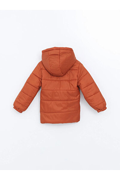 LC Waikiki Lcw Kids Orange Hooded Long Sleeve Boy's Coat