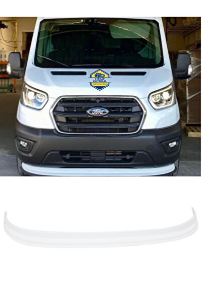 KAPOTO Ford Transit 2019-2025 Ön Tampon Lip Eki Karlık Beyaz Piano Black Akrilik