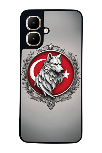 Aksel Kılıf متوافق مع Infinix Smart 10 مطبوع ، أسود غير لامع، سيليكون ناعم، و...