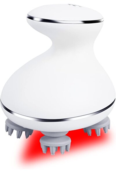 HYX جهاز تدليك فروة الرأس الكهربائي، 4 رؤوس تدليك قابلة للفصل، لاسلكي، 3 أوضاع تدليك، مناسب لـ