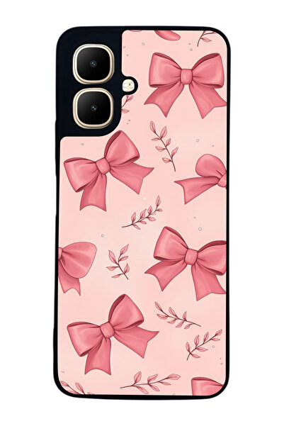 Aksel Kılıf متوافق مع Infinix Smart 10 مطبوع ، أسود غير لامع، سيليكون ناعم، و...