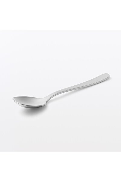Muji Stainless Steel Dessert Spoon, L 16 cm, Silver