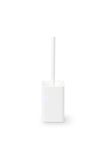 Muji Toilet Brush with Case, W 10 x D 10 x H 38 cm, White