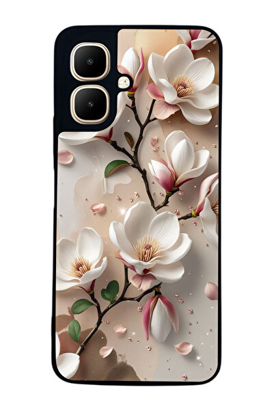 Aksel Kılıf متوافق مع Infinix Smart 10 مطبوع ، أسود غير لامع، سيليكون ناعم، و...