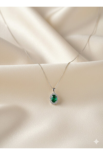 Lanuna قلادة حجر الزمرد