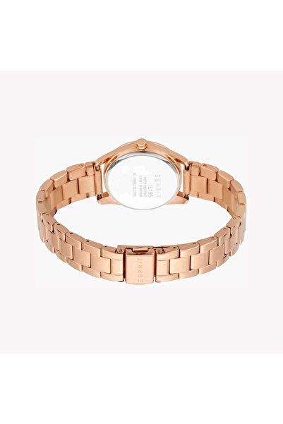 Esprit Women's Rose Gold Stainless Steel Watch, Silver Dial | Es1l085m0015