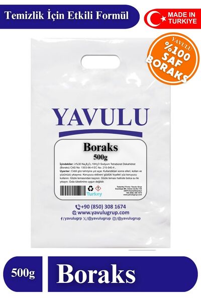 yavulu Ultra Beyazlatıcı Boraks 500g Torba