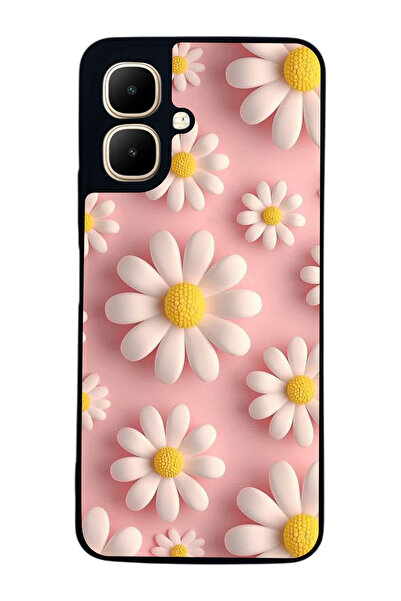 Aksel Kılıf متوافق مع Infinix Smart 10 مطبوع ، أسود غير لامع، سيليكون ناعم، و...