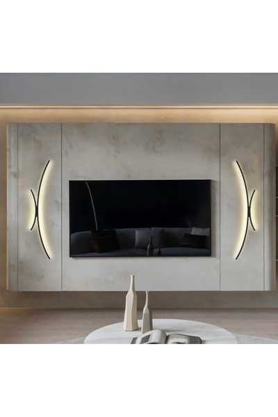 MİNEL DEKOR LED LIGHTING Minel Dekor Lighting Sconce Bow Model 70 cm White