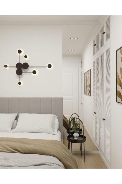 MİNEL DEKOR LED LIGHTING Minel Dekor Lighting Applique Li̇ma Model Black