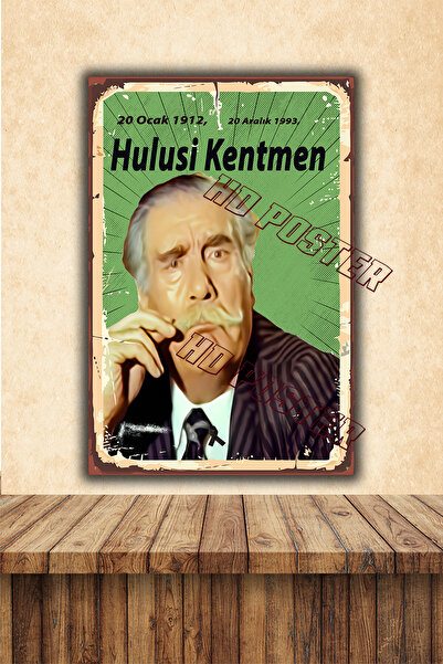 HD POSTER Yeşilçam Hulusi Kentmen Temalı 20 x 30 CM MDF Duvar Tablosu