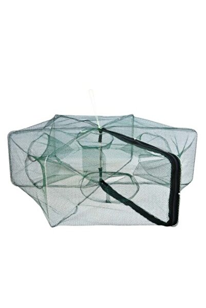 Baracuda Capcană pentru raci cu 6 găuri, plasă fină, înălțime 25 cm, diametru 80 cm