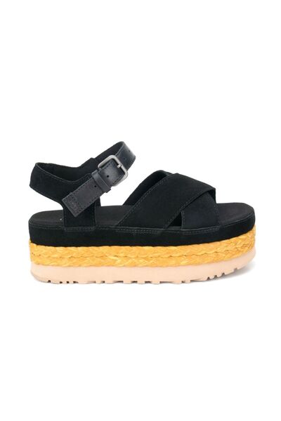 UGG Aubrey Platform 1167471-BLK Kadın Sandalet Siyah