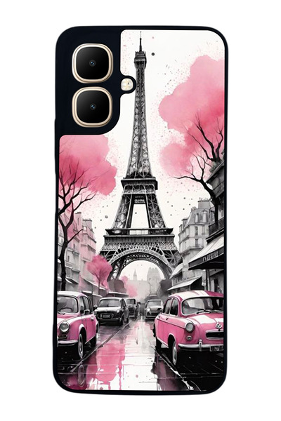 Aksel Kılıf متوافق مع Infinix Smart 10 مطبوع ، أسود غير لامع، سيليكون ناعم، و...