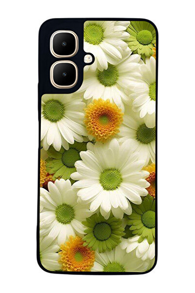 Aksel Kılıf متوافق مع Infinix Smart 10 مطبوع ، أسود غير لامع، سيليكون ناعم، و...